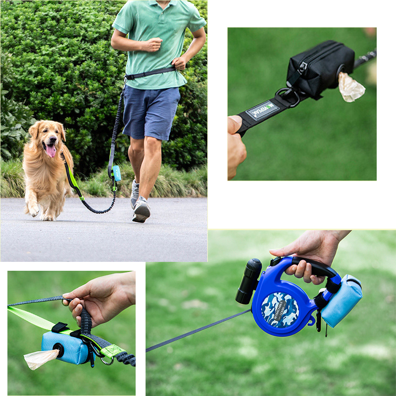 Pet Puppy Cat Pick Up Poop Bag Dispenser Portable Dog Poop Waste Bag Holder Outdoor Pets Supplies Garbage Bags Organizer