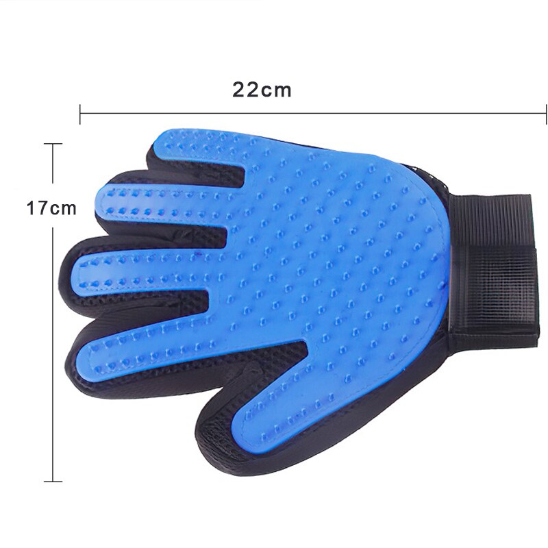 Pet Grooming Glove Cats Dogs Massage Silicone Glove Pets Hair Removal Mitts Comb For Cat Dog Grooming Pets Cleaning Gloves