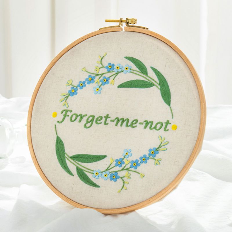 DIY Blume Liebe Stickerei Zubehör Bausätze Hand für Anfänger Kreuz Stich Handwerk Jäzehn Heimat Dekor Anhänger #1