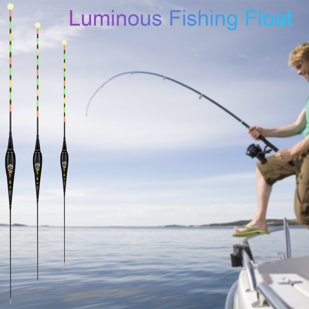 Smart Fishing Float Kleur Veranderende Lichtgevende Vissen Float Led Licht Nacht Vissen Automatisch Alarm Bite Haak Elektronische Vlotter