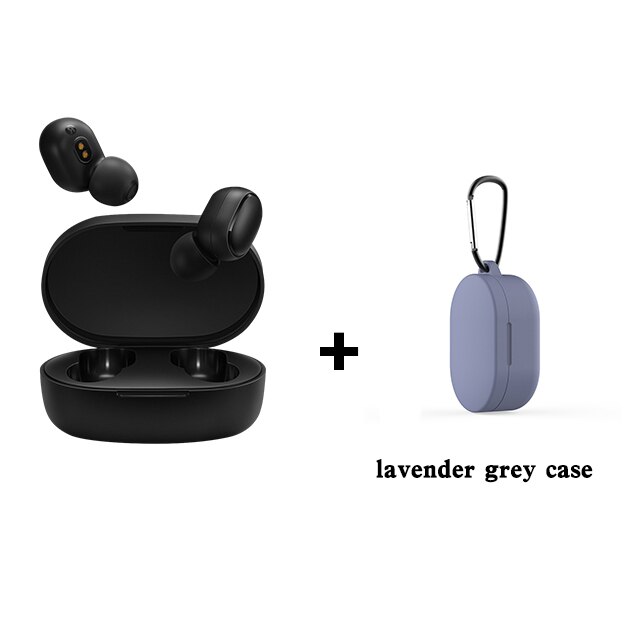 Origina Xiaomi Redmi AirDots 2 In Ear Bluetooth 5.0 Wireless Earphones With Mic Handsfree Earbuds AI Control AirDots Pro 2S 2 SE: add blue case