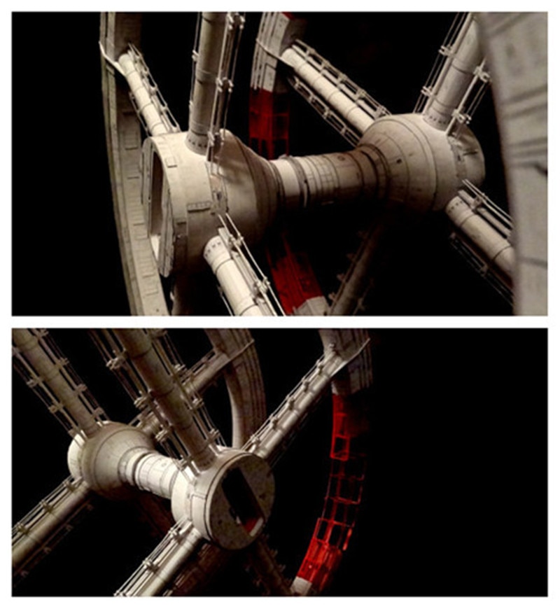 Film 2001: A Space Odyssey Space Station Gradius Paper Model Kit 30cm=12" Tall