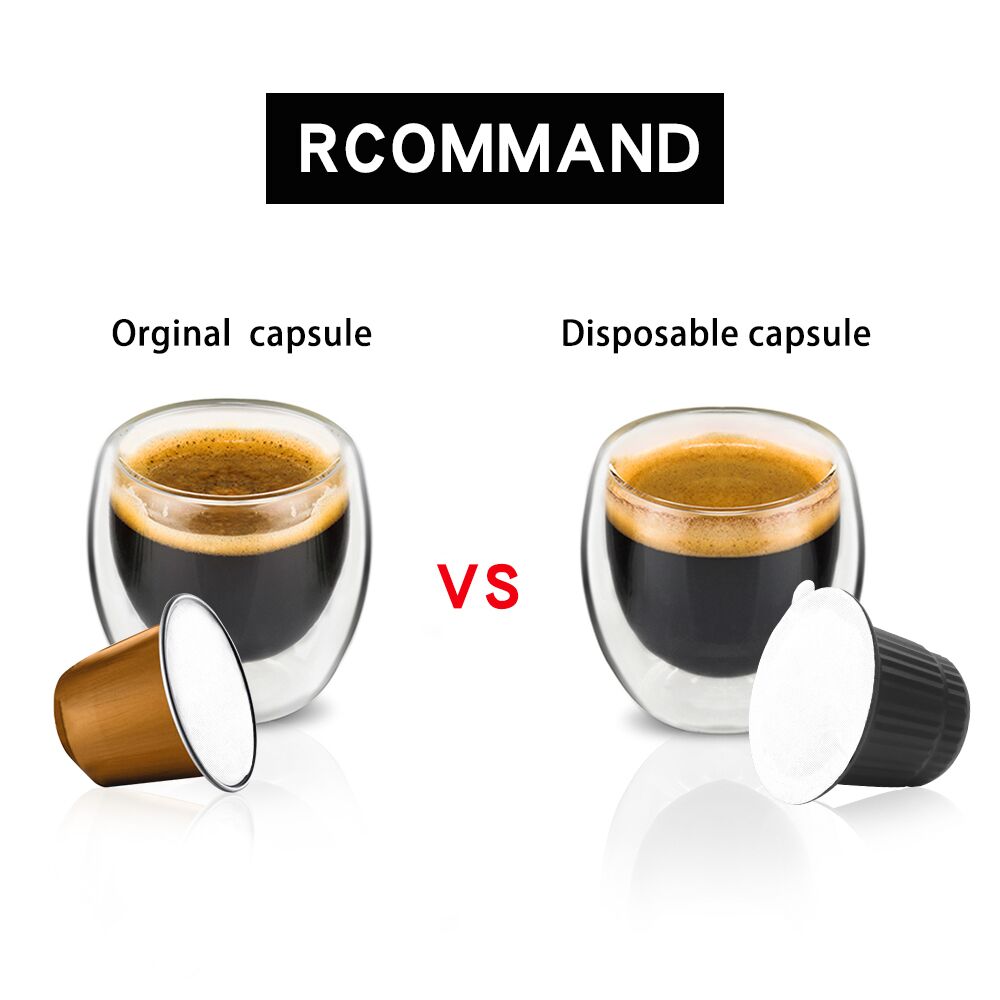ICafilas-cápsula de café Nespresso vacía, herramienta de prensa de filtro rellenable, de plástico, gratis