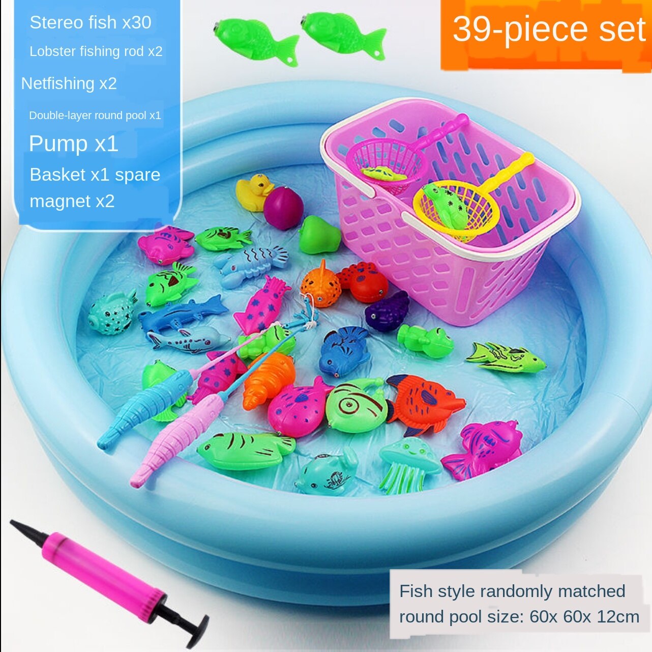 1-5-Jaar-Oude Hengel Simuleert Speelgoed Vissen Zwembad, ontwikkelt Speelgoed Om Trein Hand En De Hersenen Coördinatie Vermogen.: Combined package 5