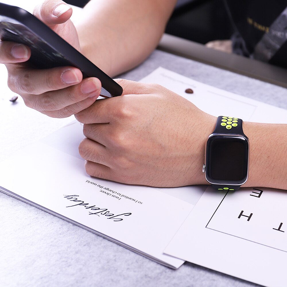 Suitable for apple watch screen protector, 38mm 40mm 42mm 44mm 3D fiberglass tempered film applies to iwatch 54321 Series