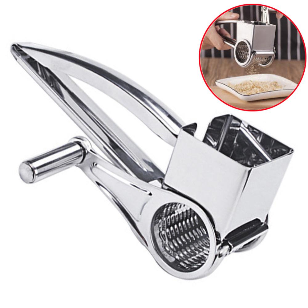 Stainless Steel Rotary Cheese Grater Food Grade Cheese Shredder Cheese Slicers Garlic Grinder Kitchen Accessories