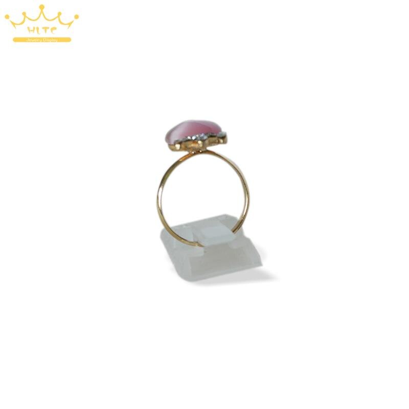 Support de bague, présentoir de bijoux en plastique givré, pour bague, décoration, 20 pièces/lot,