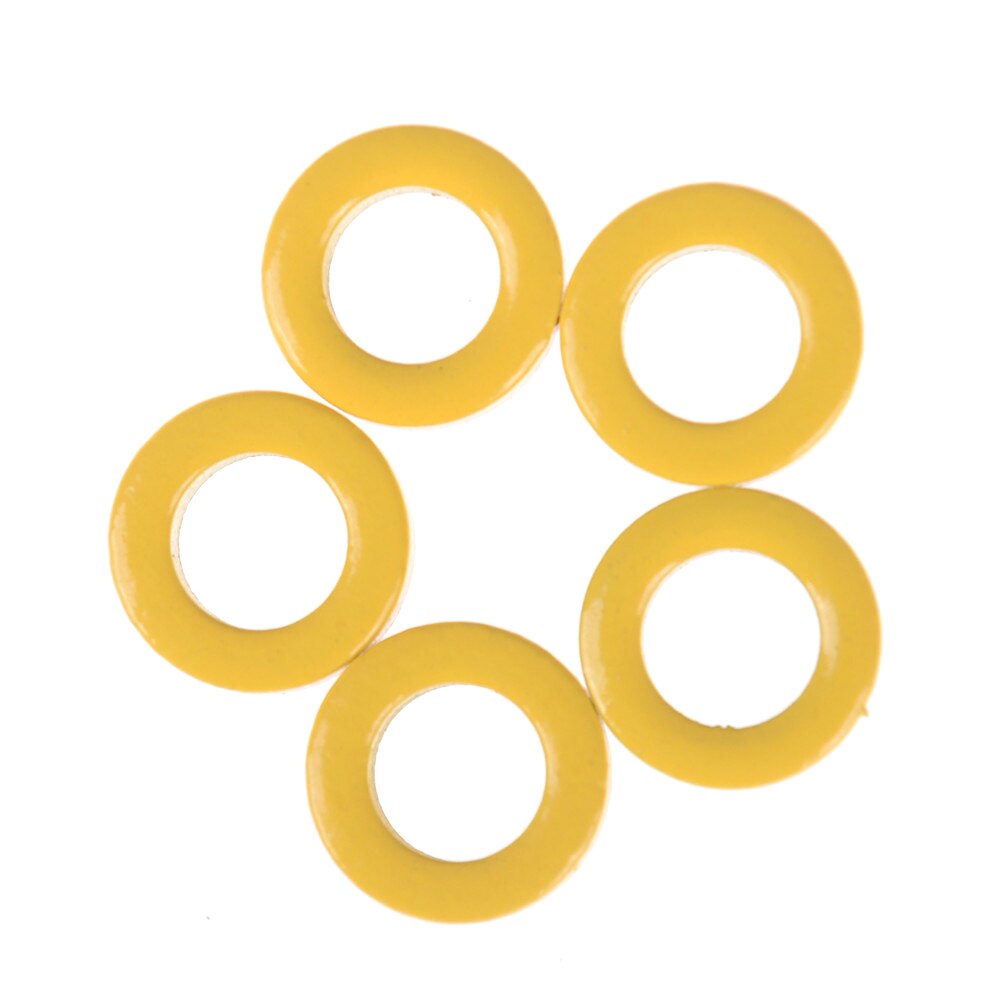 5pcs Carbonyl Iron Core T50-6 Iron Powder Toroidal Core RF Toroid HF HAM QRP Inside Diameter 0.7cm Outer Diameter 1.2cm