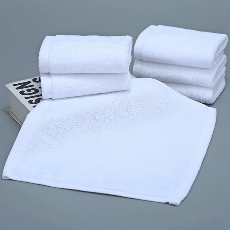 Katoenen Witte Kleine Handdoek Ultra-Fijne Hoge Absorptie Super Zachte Handdoek Handdoek Desinfectie Gezicht Handdoek Hotel Vierkante handdoek