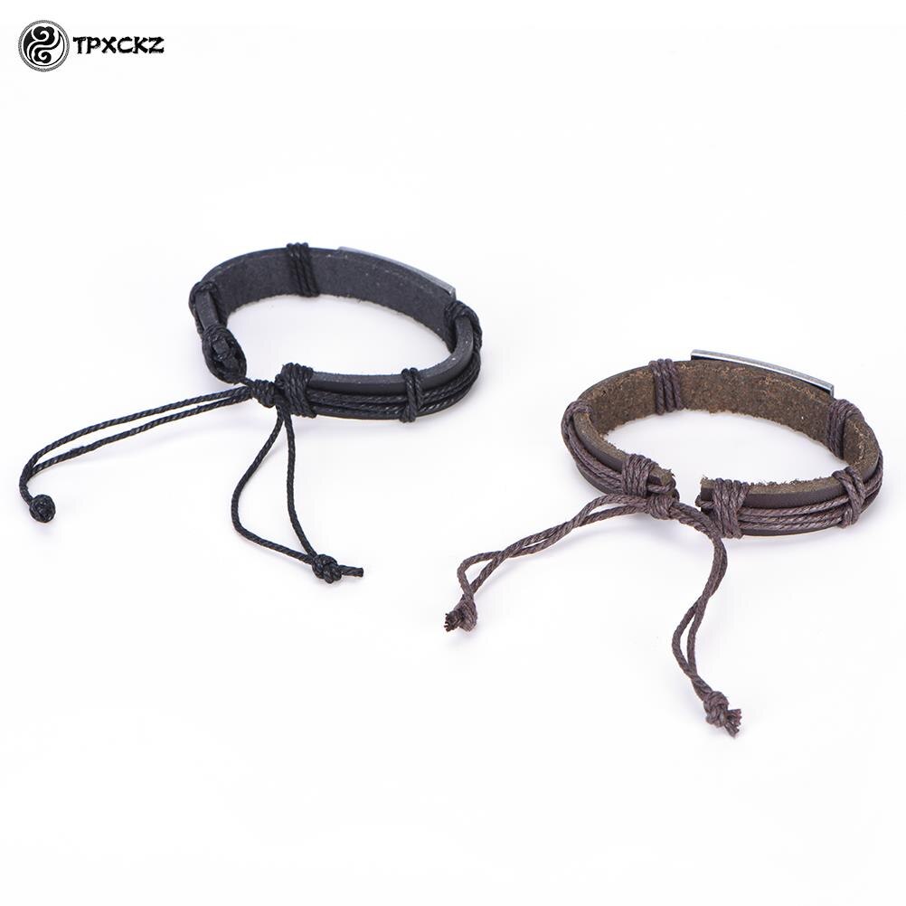 Mannen/Vrouwen Christian Lichtmetalen Wrap Lederen Manchet Bangle Armband Van &quot;I Love Jesus&quot;