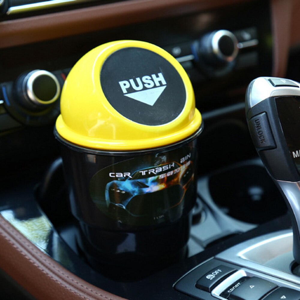 Car Garbage Trash Can Bin Container Basket For Mini Cooper One S JCfu: Yellow