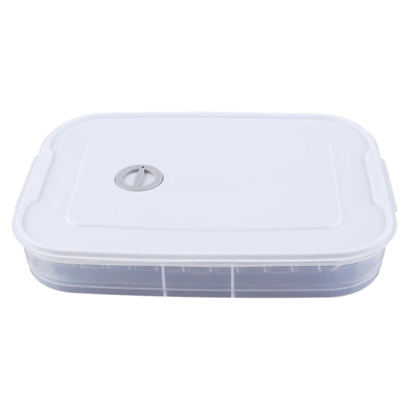 Flat Plastic Box for Kitchen Refrigerator Organization Transparent Food Storage Container for Kitchen Fridge Freezer Holder