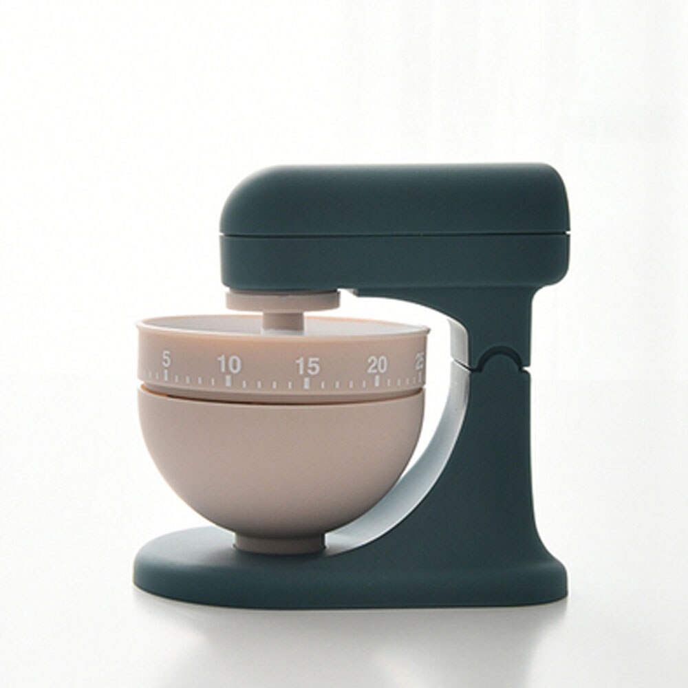 cute rotating student learning productivity timer mechanical reminder timer Children's Desktop set management Device: green