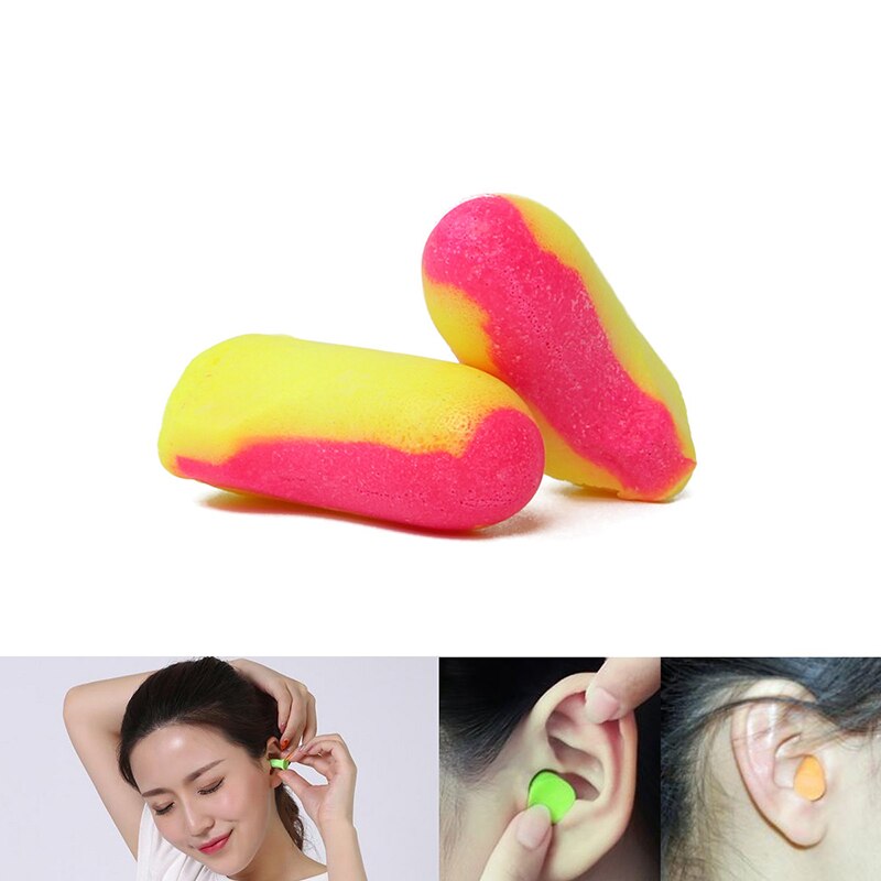 10 Pairs Soft Foam Gehoorbescherming Oordopjes Slapen Aid Ruisonderdrukking Travel Rest Noise Preventie Oordopjes Geluidsdichte