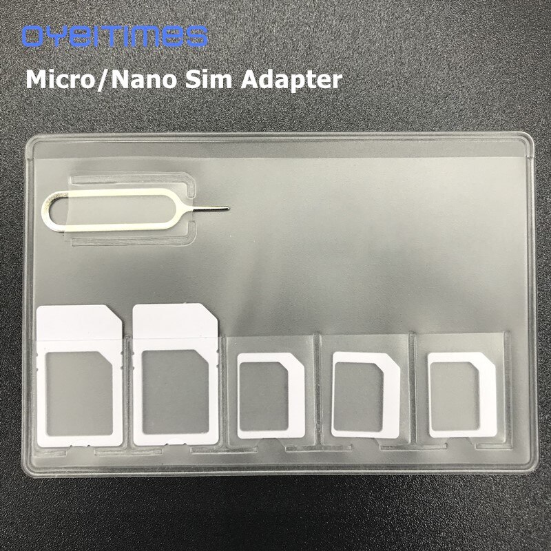 Oyeitiems 3 In 1 Voor Nano Sim Adapter En Voor Micro Sim Adapter Met Een Naald Voor Mobiele Apparaten Compact