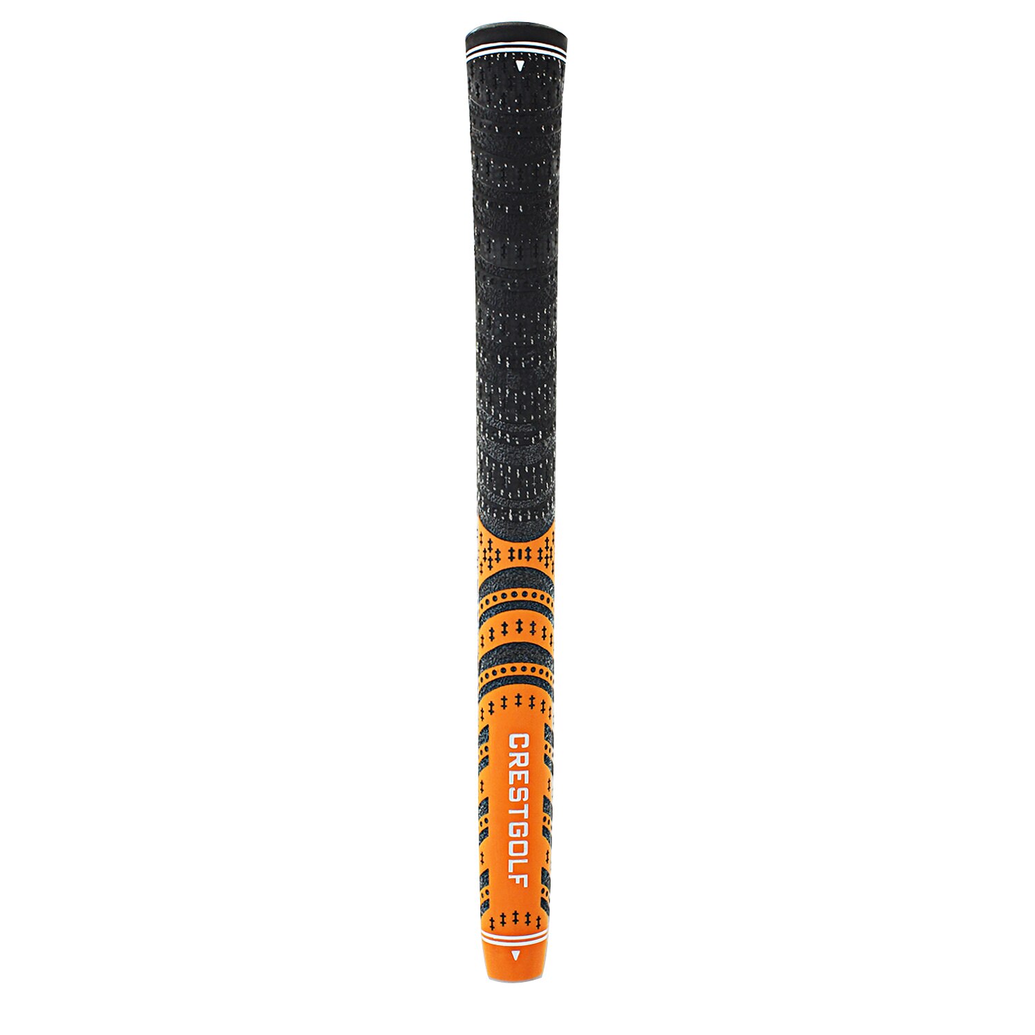 CRESTGOLF Multicolor peso ligero antideslizante de goma tamaño mediano Iron Golf Club Grips: ORANGE Midsize