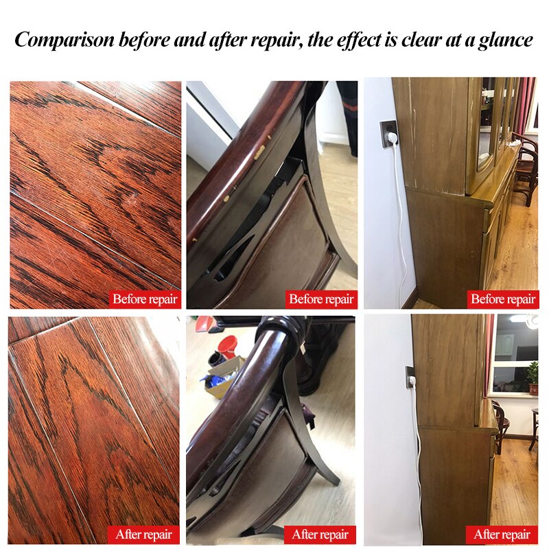 Furniture Touch-up/Fill Paint Marker Filler Pen Composite Repair Pen Floor/Stairs/Door/Woodenware Scratch/Patch Restore Marker
