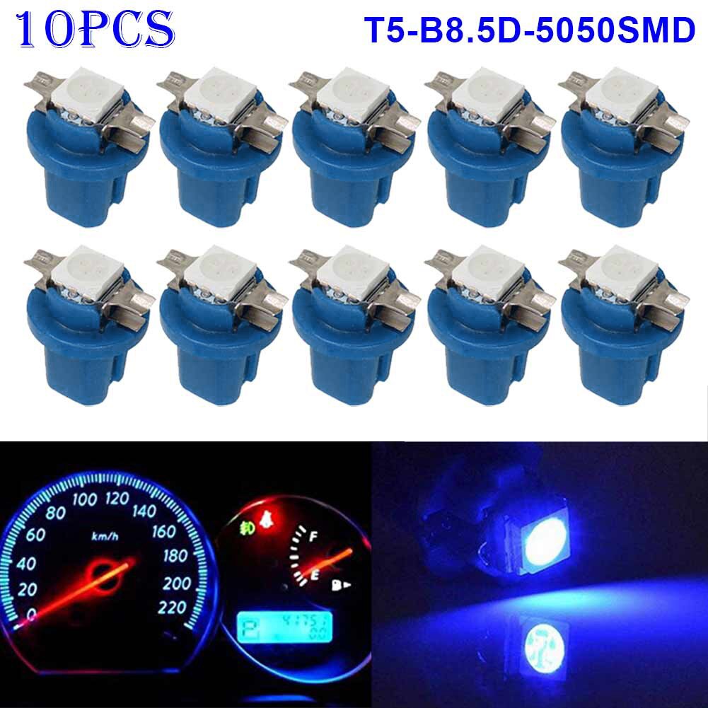 'The Best' 10pcs T5-B8.5D-5050smd LED SMD Lamp Gauge Speed Dash Bulb Dashboard Instrument Light 12V 889: Blue