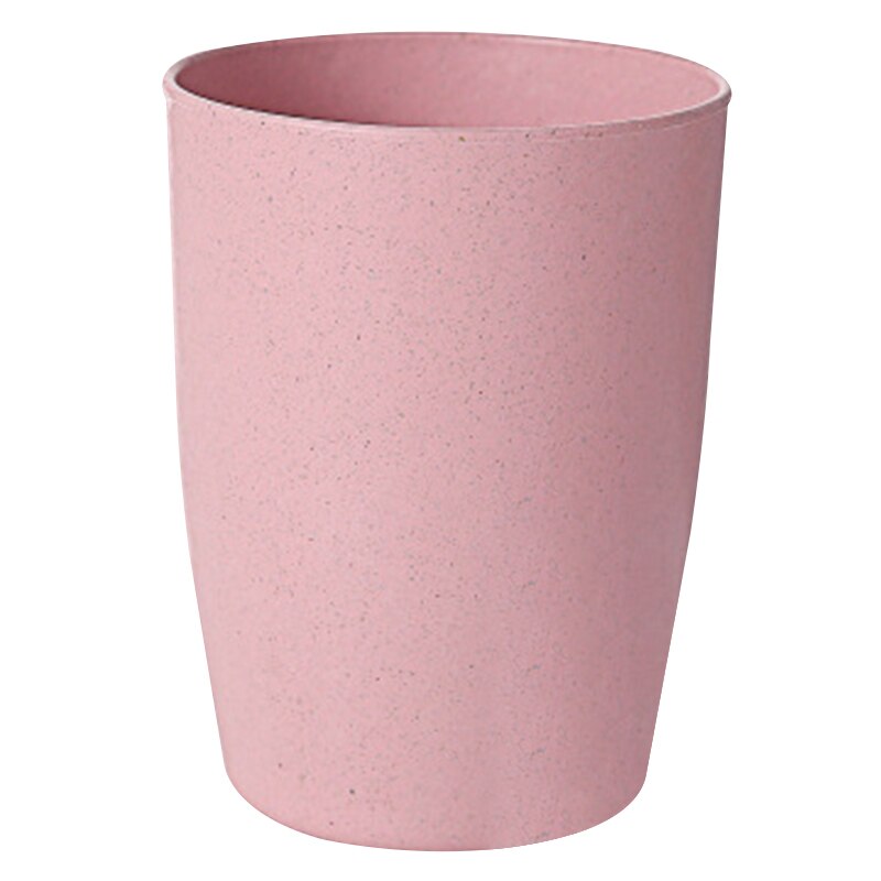 400ml tarwe rietjes waterbeker multifunctionele koffie plastic beker drinkbekers herbruikbare poetsbekers usj 99: Roze