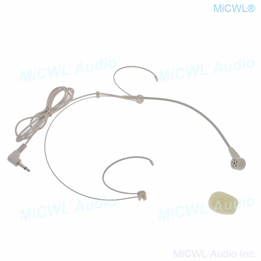 MiCWL A801 Beige Headset Horen slijtage Microfoon voor Draadloos Microfoonsysteem luidspreker PC laptop 3.5mm Mono Jack