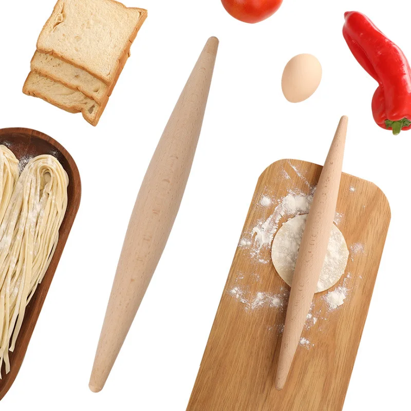 Strumento per pasticceria rullo per pasta per torta fondente pasta per gnocchi macchina per la pelle mattarello per legno doppia punta antiaderente 23 cm /28 cm strumento di cottura