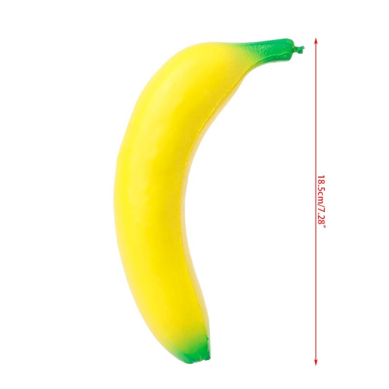 18Cm Simulatie Banana Squishy Speelgoed Langzaam Stijgende Squeeze Stress Decompressie Pop F3ME