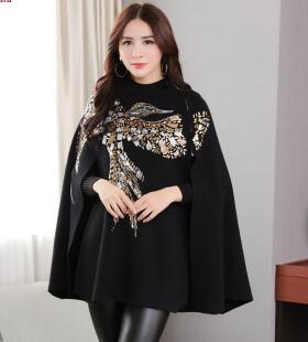 Mexemira moda nowy jesienno-zimowy rękaw płaszcz nietoperz typu sweter z dzianiny darmowa wysyłka: Default Title