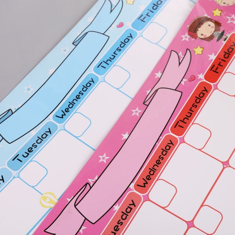 Søt månedsplanlegger magnetisk tavle kjøleskapsmagnet oppslagstavle minner memo