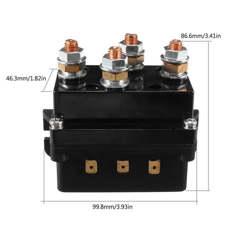 1 pc vinschrelä 12v 500a fjärrkontakt solenoidrelä biltillbehör för bilfordon motorcykel solenoidrelä