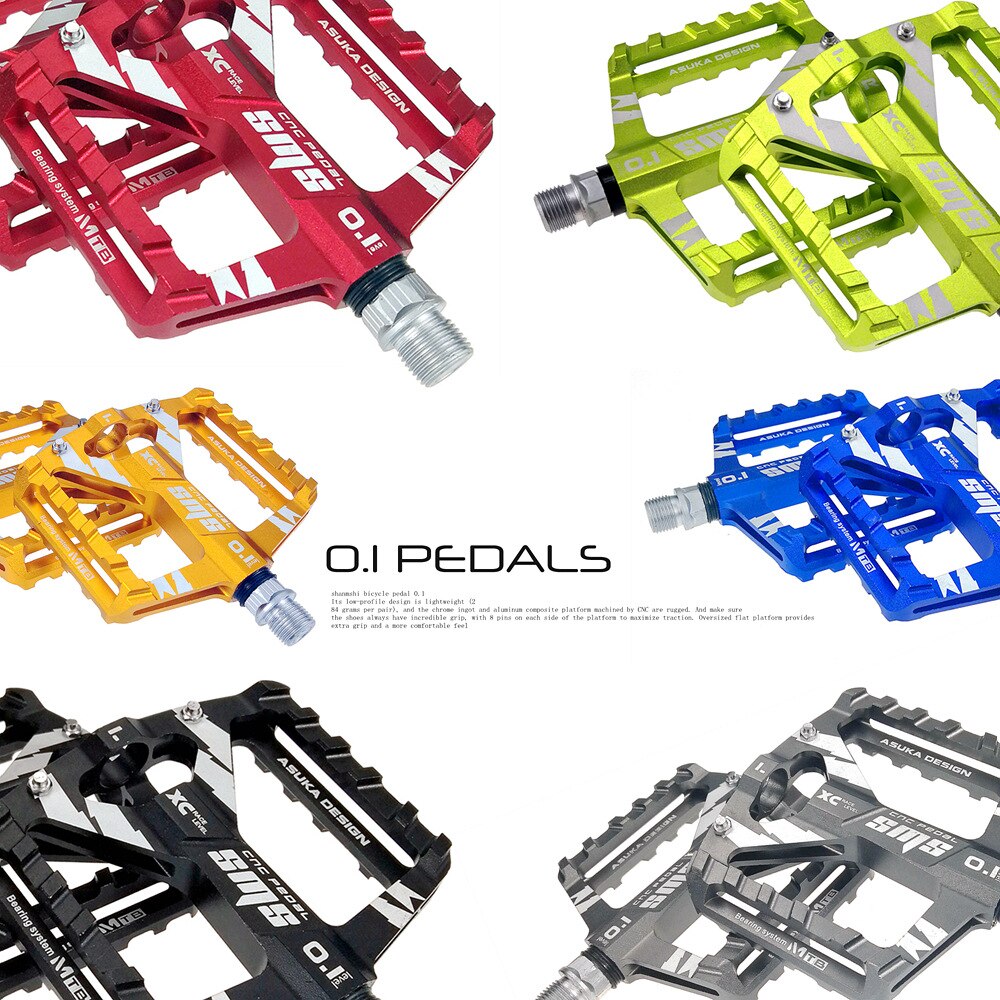 1 Pair Wide Platform Bike Pedals Big Foot Pedales Aluminium Alloy Mountain Bike Pedals MTB Accessories