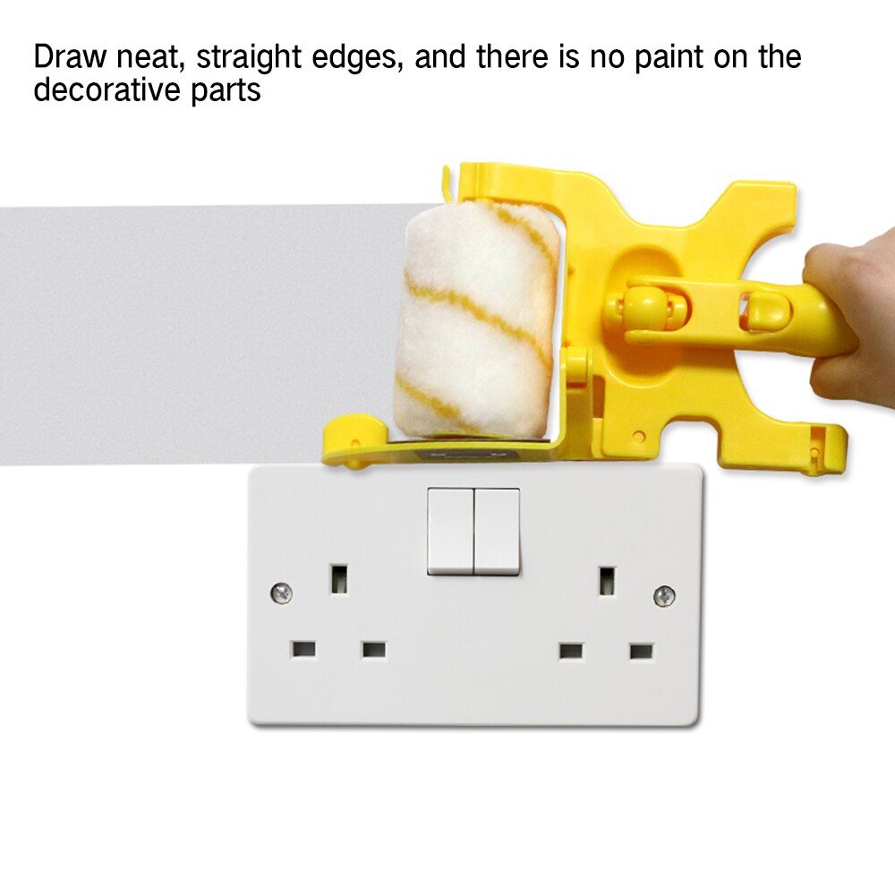 Paint Roller Brush Set Multifunctional Clean-Cut Paint Edger Wall Painting Roller Brush Set For Home Wall Ceilings DIY Tool