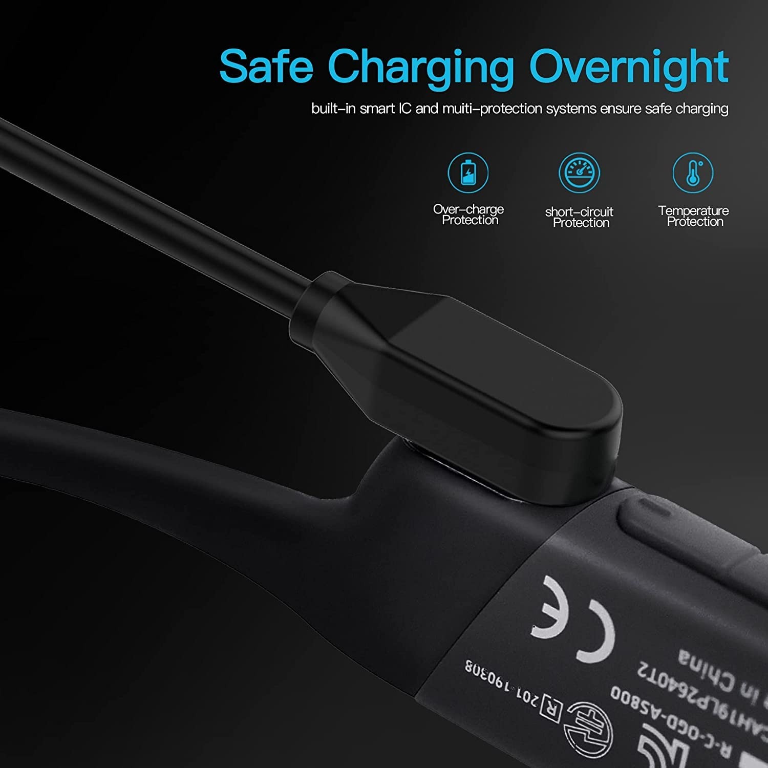 1 m langes USB-Ladekabel, kompatibel mit Aftershokz Aeropex wie800 Shokz OpenRun OpenRun Mini/Profi OpenComm Knochenleitungskopfhörern