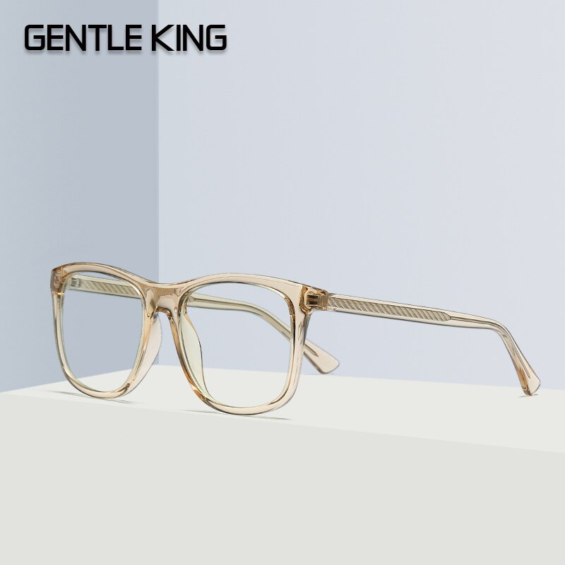 Zachte Koning Vierkante Anti Blauw Licht Blokkeren Bril Mannen Oversize Ultralight Optics Frame Computer Clear Brillen Vrouwen