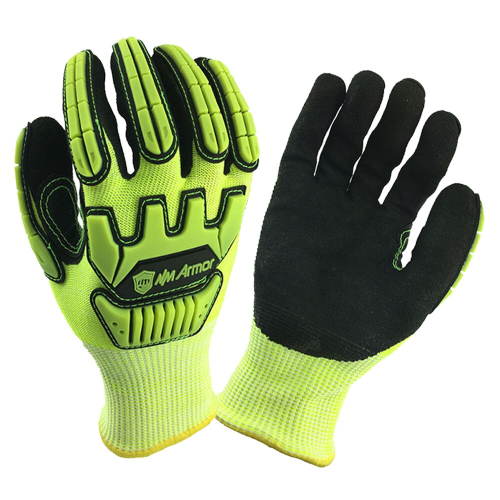 Gant Anti-coupure, Anti-Vibration, Anti-huile, gant de sécurité, jardinage, gants de travail en Nitrile, 100%: DY1350NM-HY / XL