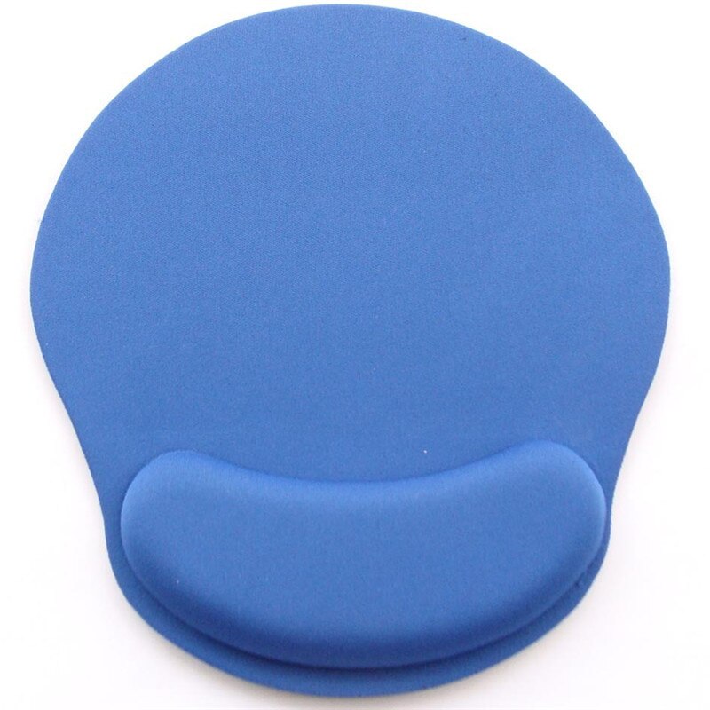 Tapis de souris ergonomique en mousse à mémoire de forme repose-poignet Support de coussin de poignet léger tapis de souris soulagement de la douleur à la maison ou au travail: Bleu