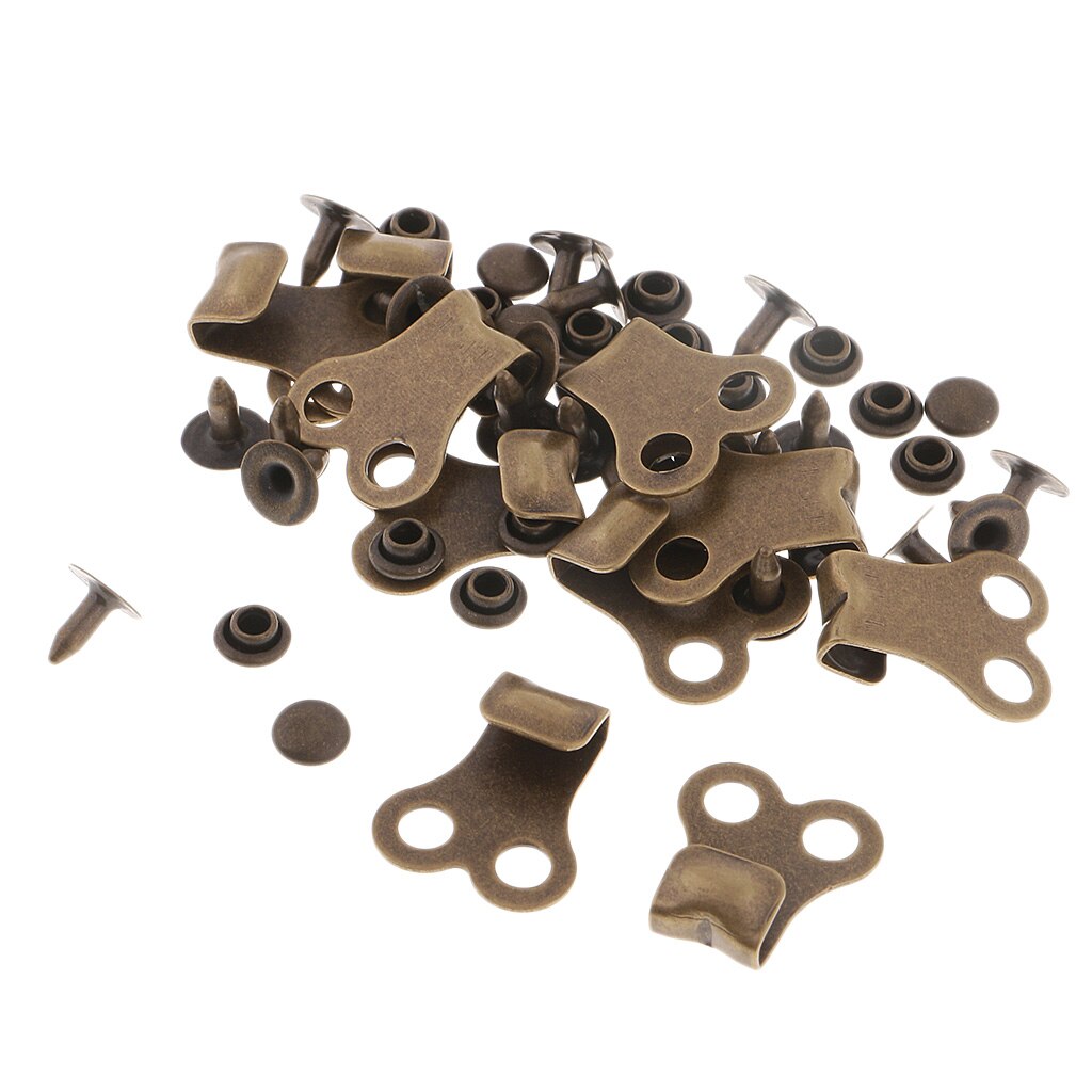 Fityle-ganchos de encaje para botas, accesorios con remache para senderismo, Camping, escalada, bricolaje, costura, bolso, remaches para prendas, 10 Uds.