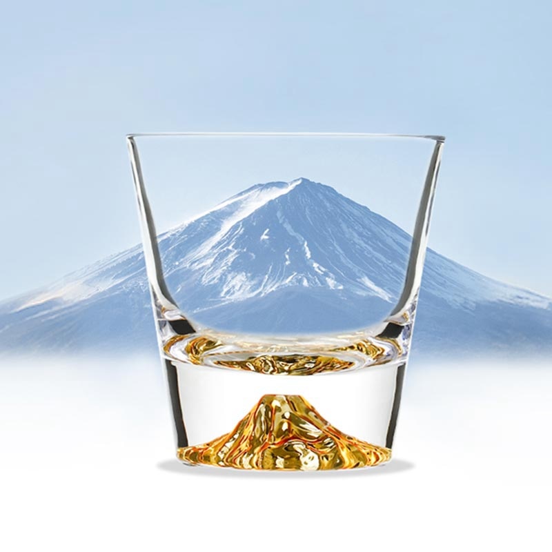 Verres à vin en cristal Transparent, créative, mignon, 3D, volcan, neige montagne, verre à whisky, verre à boire