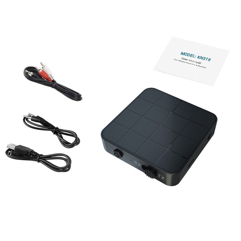 Bluetooth 5.0 Audio-ontvanger Zender 2 In 1 3.5Mm Aux Jack Rca Stereo Muziek Draadloze Adapter Voor Auto Tv pc Speaker Cd-speler: With Cable