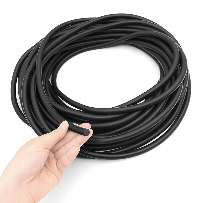 5/10m nbr solid tätningslist svart rund gummi-o-list oljebeständig värmebeständig diameter 0.8 1 1.5 2 2.5 3 4 5 67 8 9 10mm