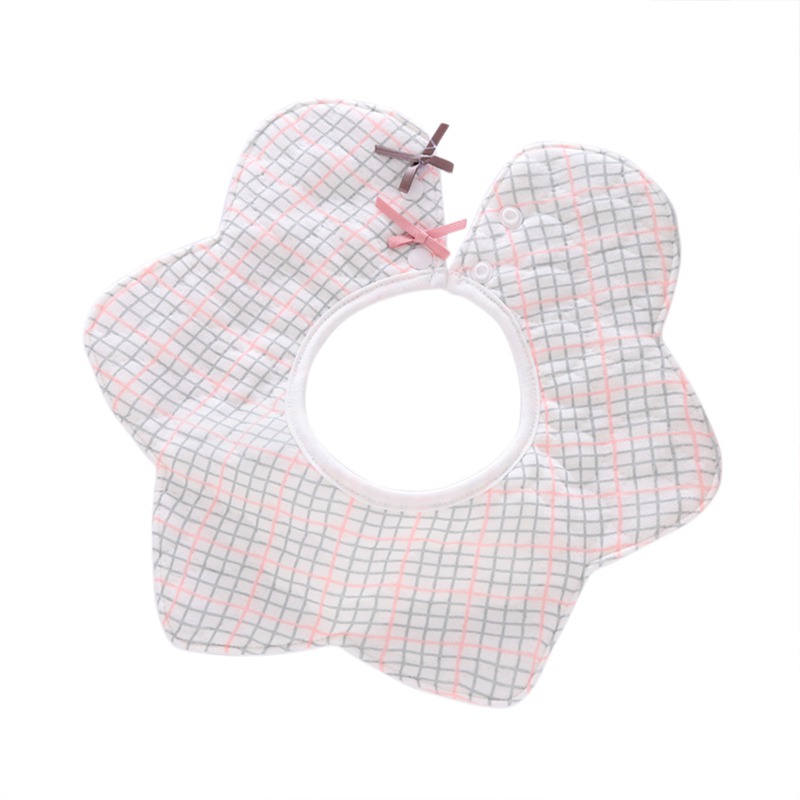 Babador para bebê, 360 graus girando três pisos de algodão infantil babadores bonito diversos impressos macio e confortável toalha para saliva do bebê: G