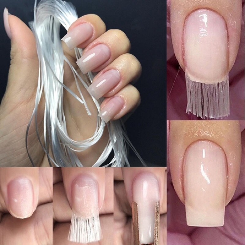 1 pakke glasfiber negle forlængelse form fibernails negle silke forlængelse værktøj akryl tips manicure tilbehør