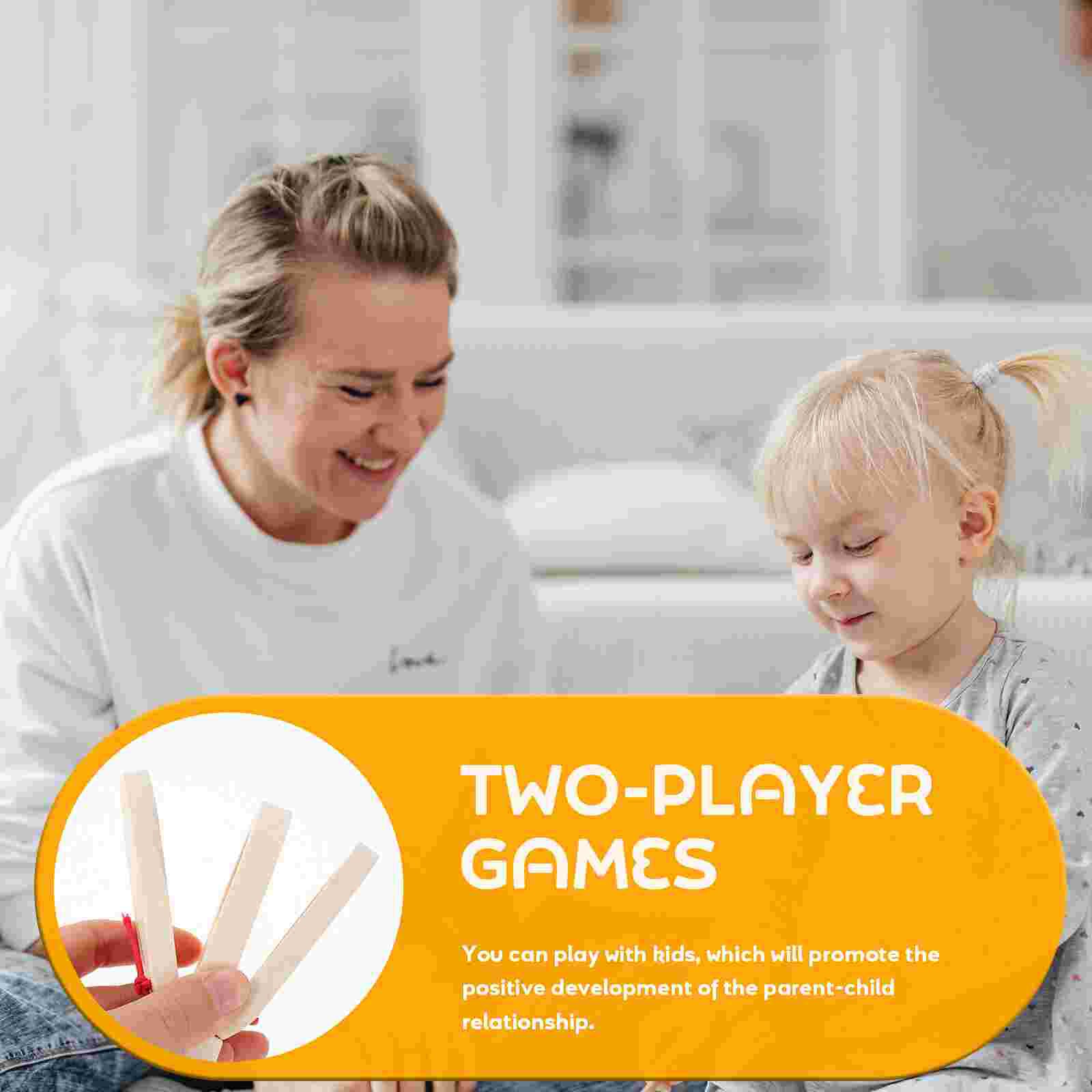 1pc kastagnetten mit langem griff, spielzeug, schlaginstrument, musikalisches lehrmittel, klein
