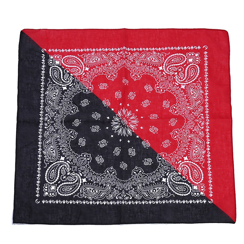 Neue Hip Hop 100% Baumwolle Bandana Square Schal 55cm * 55cm Schwarz Rot Paisley Stirnband Gedruckt Für frauen Männer Jungen Mädchen: A