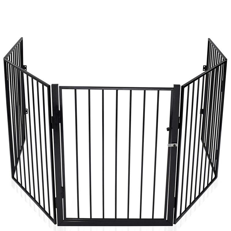 4/5 PCS Safety Barrier Children's Home Playpen Fencing Gate Crib Pet Dog Cat Fence Gates For Security Guard Pet Supplies HWC
