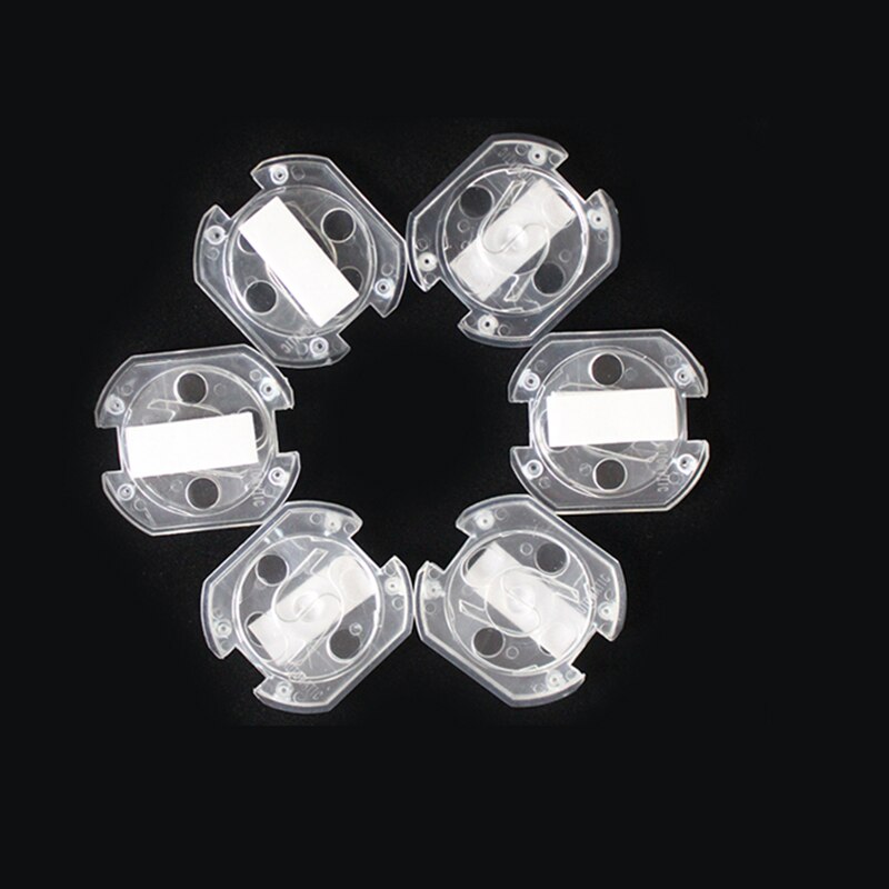 10 pièces bébé sécurité rotation couverture norme européenne enfant bébé sécurité anti-choc électrique prise couverture: 10pcs Transparent
