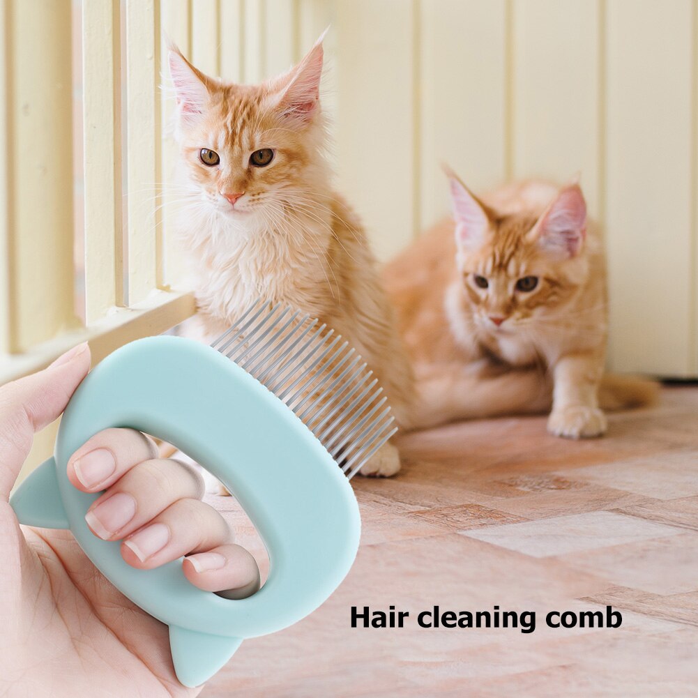 Grooming Hair Removal Shedding Cleaning Brushes Remove Loose Hairs Pet Supplies Cat Ear Shell Pet Massage Comb