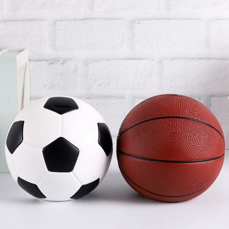 Tirelire de basket-ball créative, ornements de Change pour enfants, décoration de maison, pour enfants