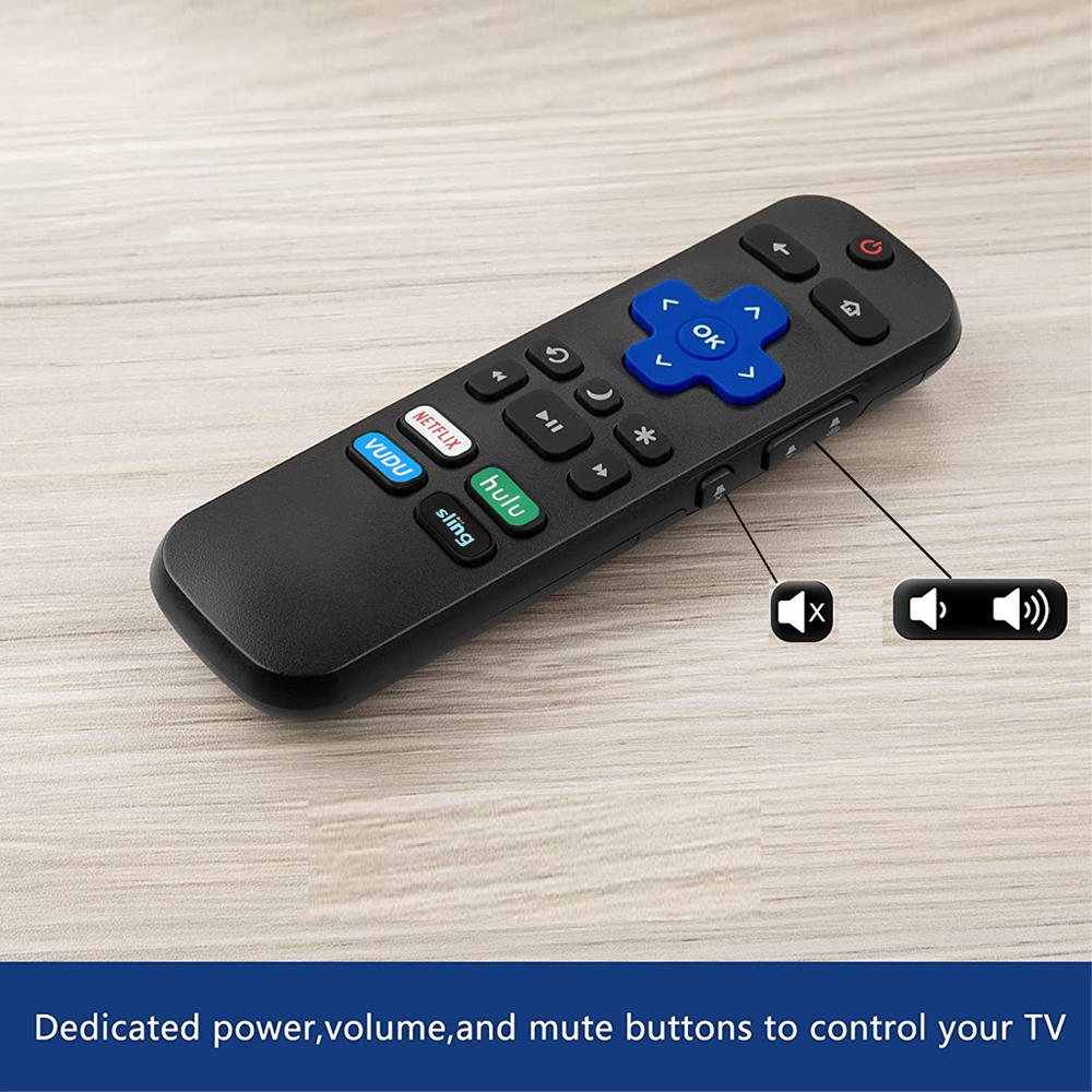 Remote Control for ONN Roku TV Set Top Box STB 1/2/3/4 Express Premiere Ultra Controller with Shortcut Buttons Directly Use