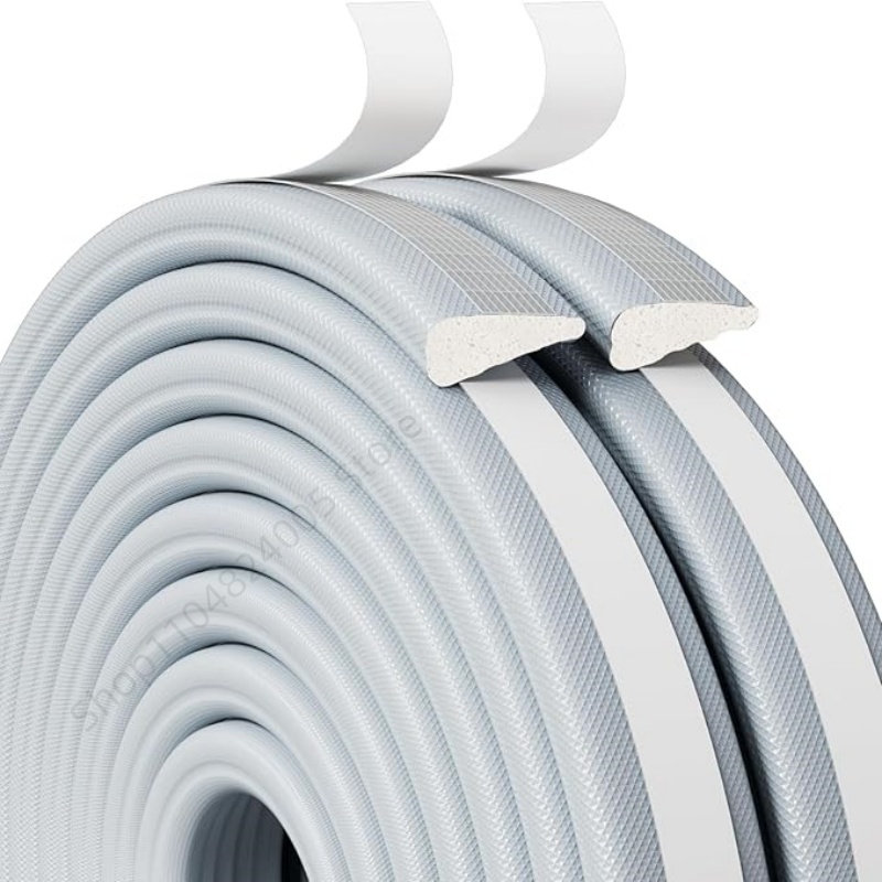 5M Door and Window Seals High Density PU Wedge Weather Stripping Seal Strip Doors Gap Filler Noise Blocker Foam Tape Sealing: Champagne