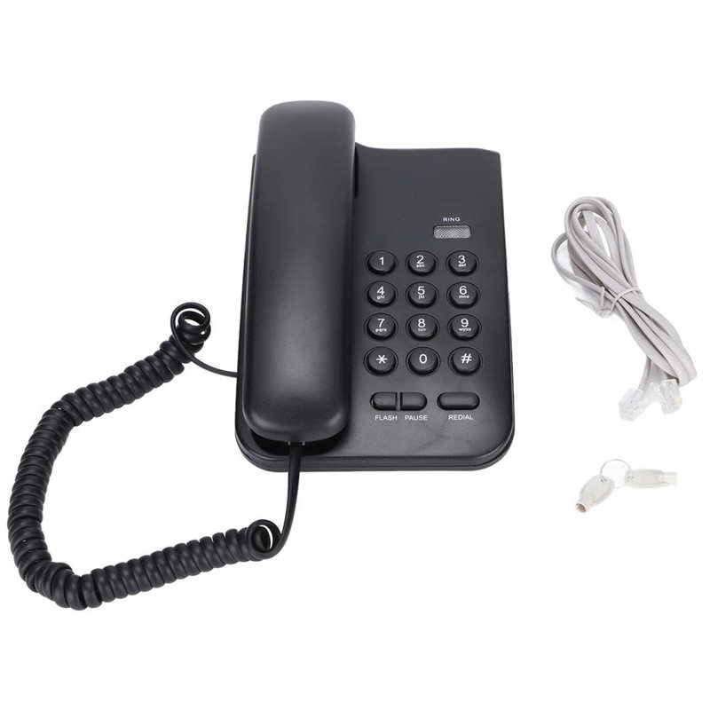 Thuis Vaste Telefoon Wandmontage Telefoon Desktop Snoer Vaste Telefoon Met Herhalen Inkomende Oproep Indicator Voor Home Office Hotel